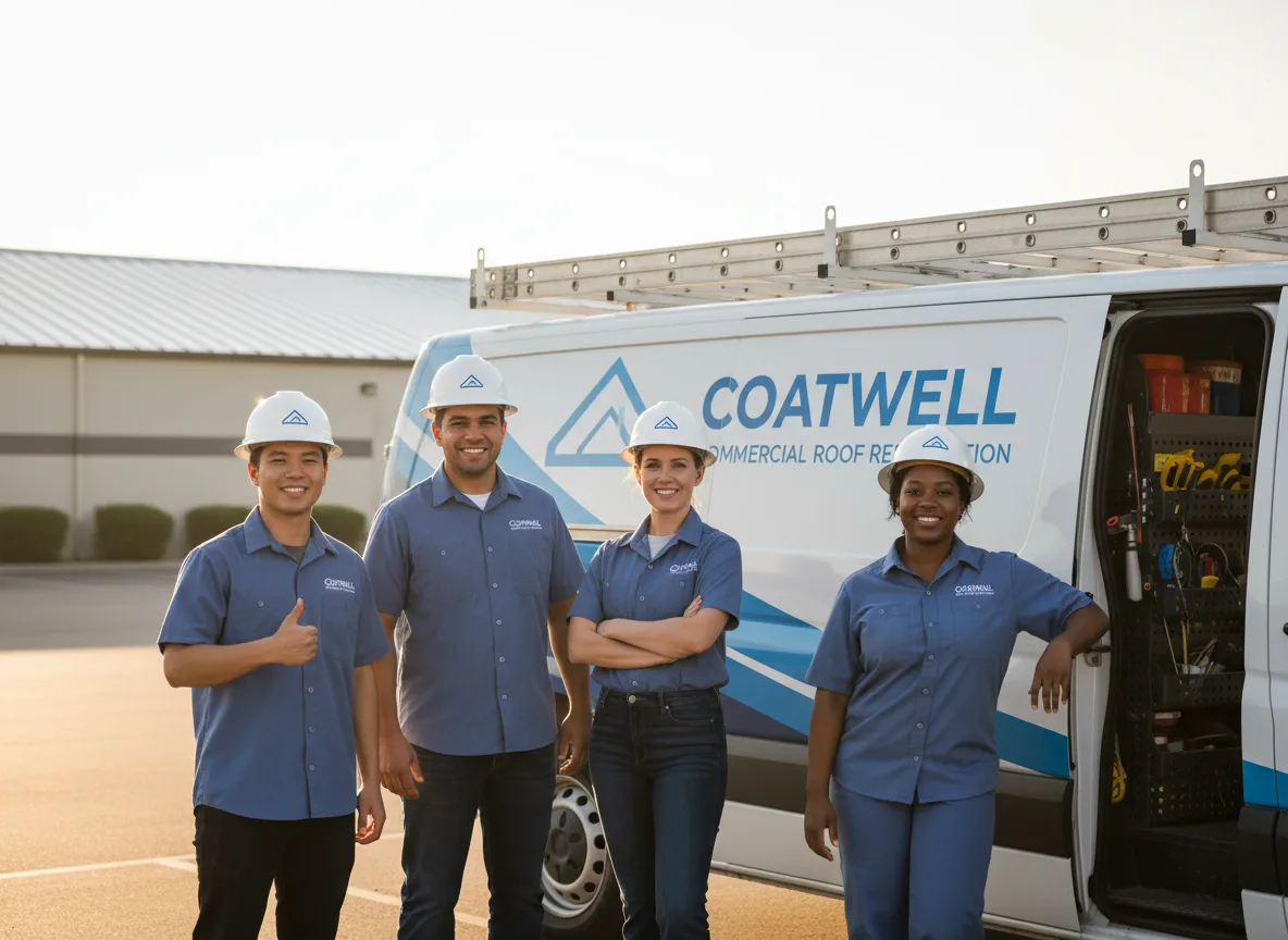 Commercial roof coating company in Tatum, TX